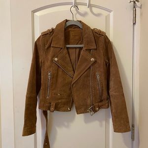 Suede Blank NYC Moto Jacket